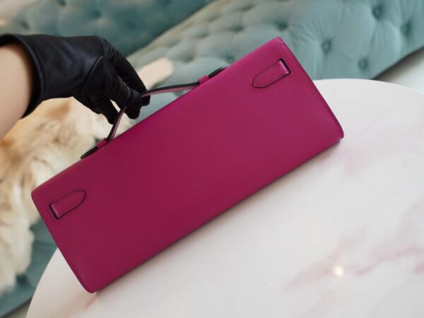 ff32c800a8262a7 God Factory Bags Hermes Swift Leather Kelly Cut 31CM L3 Rose Purple Gold Hardware