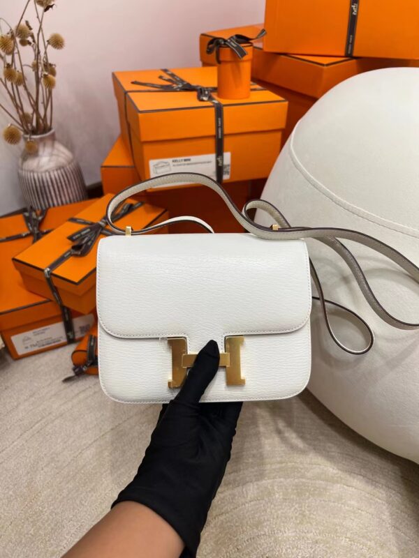 ff60ba1176ca251-1 Hermes Shop Constance 19CM Chevre Leather 0T Mushroom Gold Hardware