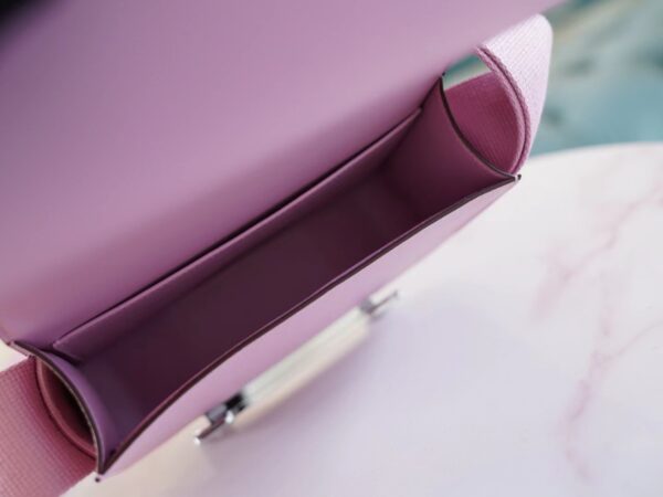 ffd320346d11068 Hermes Bag Price Geta 20CM Chevre Mysore X9 Mauve Sylvestre Silver Hardware