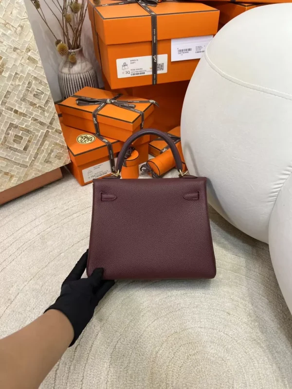 mmexport1713249496026-jpg Canada Toronto Hermes Togo Leather Kelly 25CM 55 Rouge H Gold Hardware