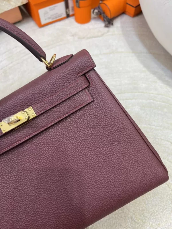 mmexport1713249497881-jpg Canada Toronto Hermes Togo Leather Kelly 25CM 55 Rouge H Gold Hardware