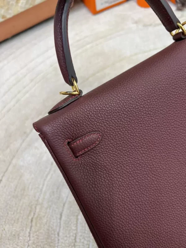 mmexport1713249501873-jpg Canada Toronto Hermes Togo Leather Kelly 25CM 55 Rouge H Gold Hardware