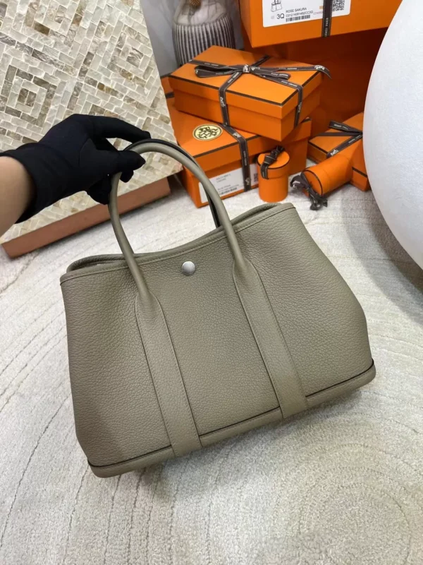 mmexport1713250219406-jpg USA Los Angeles Hermes M8 Gris Asphalt Negonda Garden Party 30CM Silver Hardware