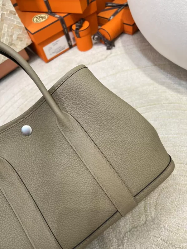 mmexport1713250225074-jpg USA Los Angeles Hermes M8 Gris Asphalt Negonda Garden Party 30CM Silver Hardware