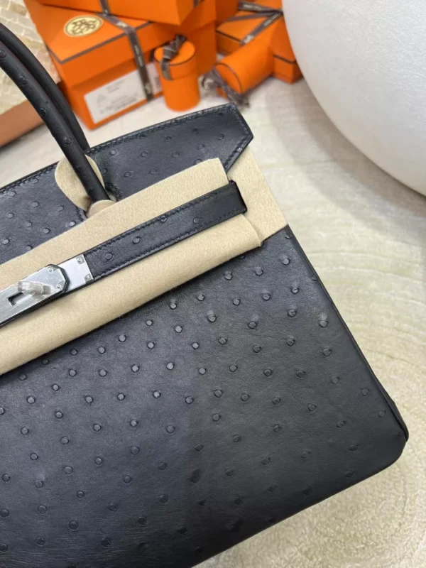 mmexport1713250317214-jpg Qatar Doha Hermes Birkin 30CM Ostrich Leather 89 Noir Silver Hardware
