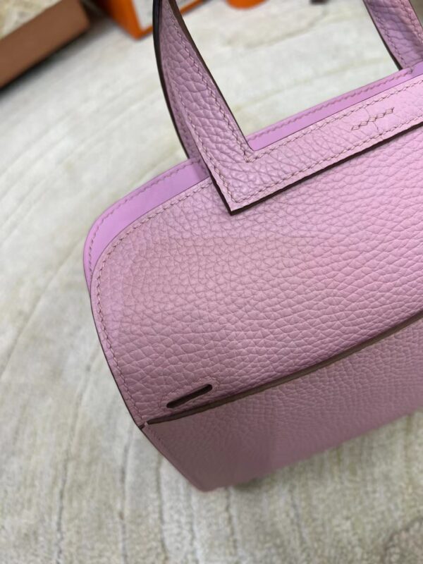 mmexport1713423288328 Qatar Doha Hermes Halzan 25CM Clemence X9 Mauve Sylvestre Gold Hardware
