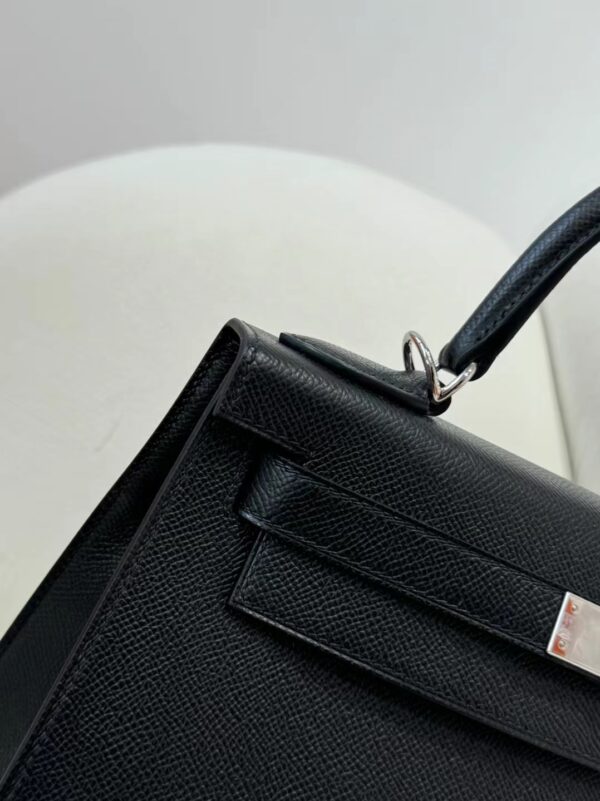 mmexport1715153922864 Canada Ottawa Hermes Epsom Leather Kelly Sellier 28CM 89 Noir Silver Hardware