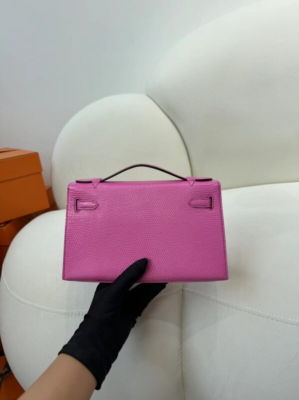 mmexport1715154011522 Hermes Bag Images Lizard Leather Kelly Pochette 22cm E5 Rose Tyrien Gold Hardware