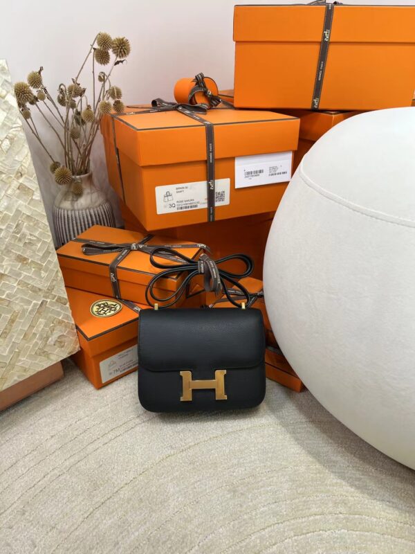 mmexport1717481868705 Kuwait Hermes Constance 19CM Epsom Leather 89 Noir Gold Hardware