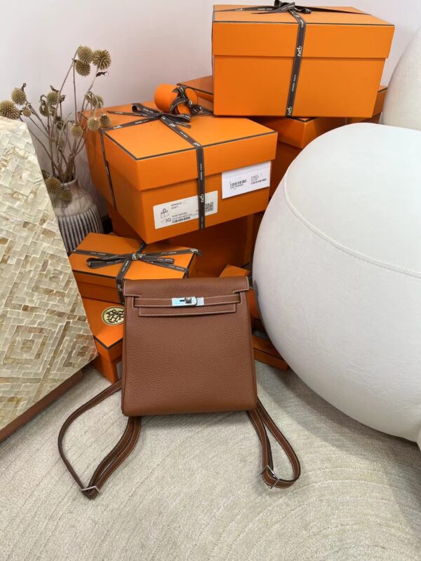 mmexport1717567834809-1 Thailand Bangkok Hermes Kelly Ado 22CM 37 Gold Clemence Leather Silver Hardware