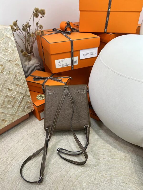 mmexport1717567894009 Hermes Bag Images Kelly Ado 22CM 18 Etoupe Clemence Leather Silver Hardware