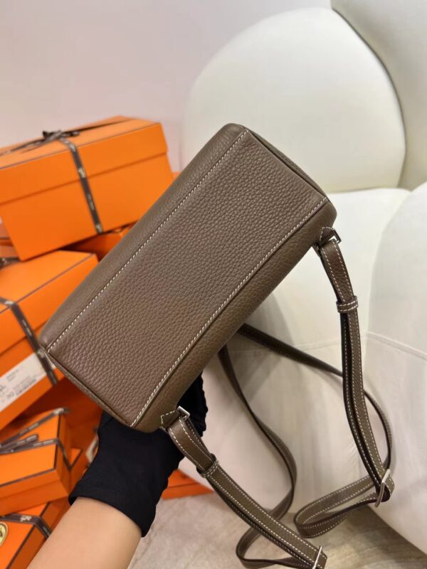 mmexport1717567902210 Hermes Bag Images Kelly Ado 22CM 18 Etoupe Clemence Leather Silver Hardware