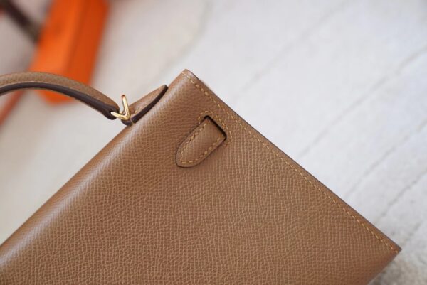 mmexport1720592558240 Korea Seoul Hermes Mini Kelly 19CM Epsom Leather 3G Alezan Gold Hardware