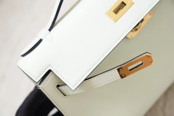 mmexport1720592605756 Hermes Bag Images Kelly Pochette 22CM Swift Leather 0S Vert Fizz Gold Hardware