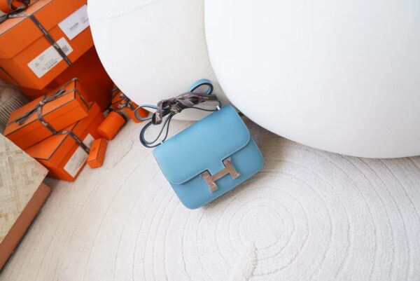 mmexport1720592654037-1 Hermes Bag Price Epsom Leather Constance 19CM D2 New Blue Jean Silver Hardware