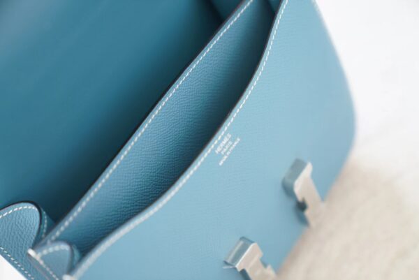 mmexport1720592667559 Hermes Bag Price Epsom Leather Constance 19CM D2 New Blue Jean Silver Hardware