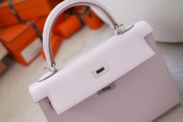 mmexport1720678747641 Hermes Bag Price Kelly Sellier 25CM Epsom Leather 09 Mauve Pale Silver Hardware