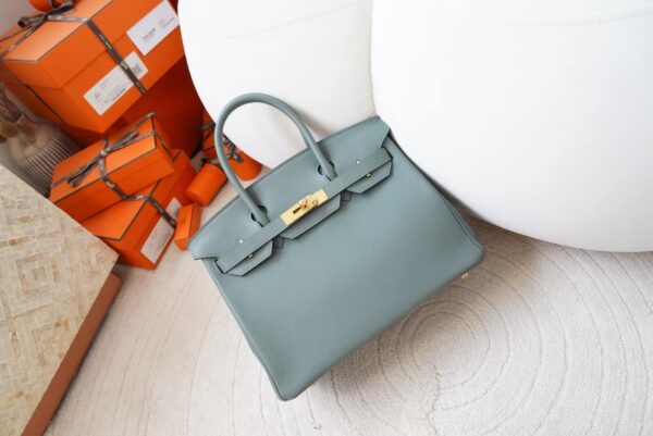 mmexport1720777037718-1 Hermes Bag Price Togo Leather Birkin 30CM 63 Vert Amande Gold Hardware