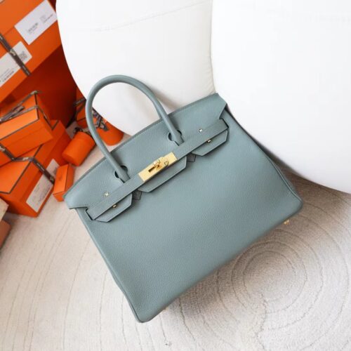 Hermes Bag Price Togo Leather Birkin 30CM 63 Vert Amande Gold Hardware