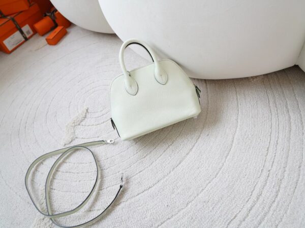 mmexport1720777135969 Australia Sydney Hermes Mini Bolide 18CM Chevre Leather 0S Vert Fizz Silver Hardware