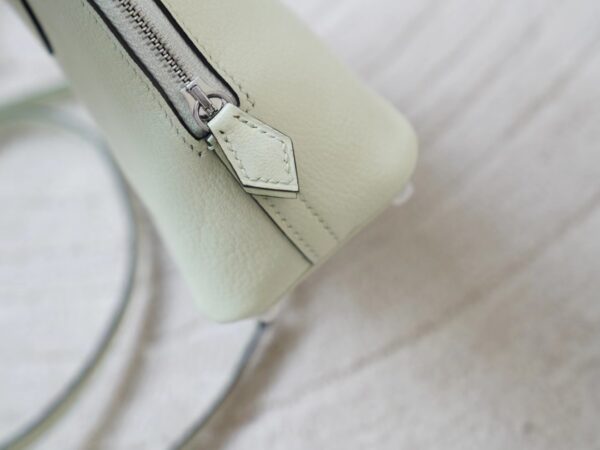 mmexport1720777200645 Australia Sydney Hermes Mini Bolide 18CM Chevre Leather 0S Vert Fizz Silver Hardware