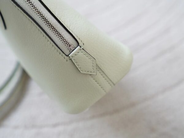 mmexport1720777204723 Australia Sydney Hermes Mini Bolide 18CM Chevre Leather 0S Vert Fizz Silver Hardware