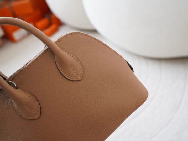 mmexport1720777246940 Hermes Bag Images 0M Chai Evercolor Leather Mini Bolide 18CM Silver Hardware