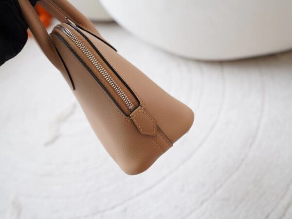 mmexport1720777248761 Hermes Bag Images 0M Chai Evercolor Leather Mini Bolide 18CM Silver Hardware