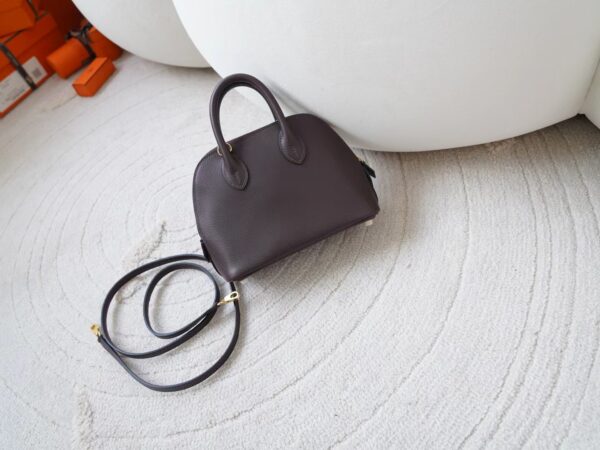 mmexport1720777277396-1 Hermes Mini Bolide 18CM Evercolor Leather 0G Rouge Sellier / X9 Mauve Sylvestre