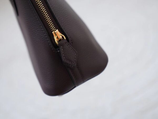 mmexport1720777295407 Hermes Mini Bolide 18CM Evercolor Leather 0G Rouge Sellier / X9 Mauve Sylvestre