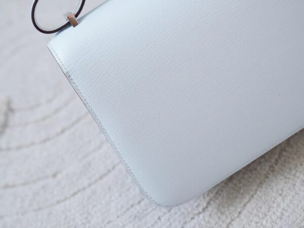 mmexport1721029433672 Hermes Bag Price Constance 19CM Chevre Leather T0 Blue Brume Silver Hardware