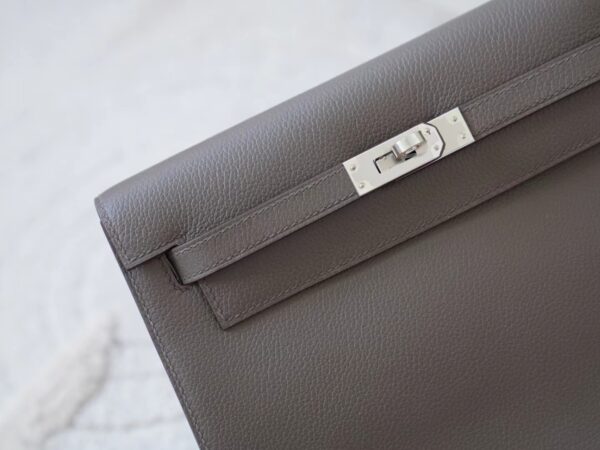 mmexport1721111157858 Hermes Bag Images Kelly Danse 22CM Evercolor Leather 8F Etain Silver Hardware
