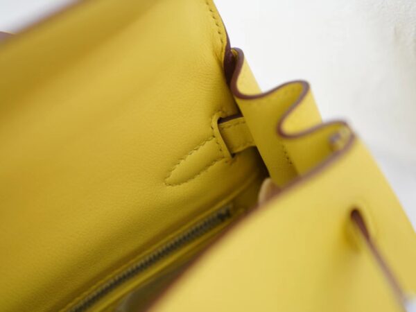 mmexport1721111198025 Indonesia Jakarta Hermes Kelly 25CM Swift Leather 1Z Jaune Poussin Silver Hardware