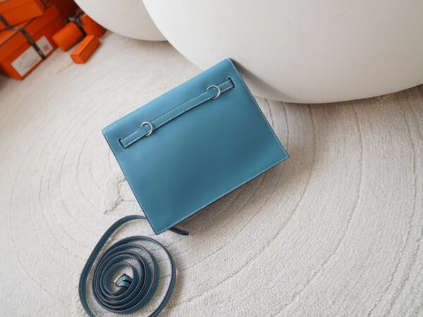 mmexport1721456106271 USA Washington Hermes Kelly Danse 22CM Swift Leather D2 New Blue Jean Silver Hardware