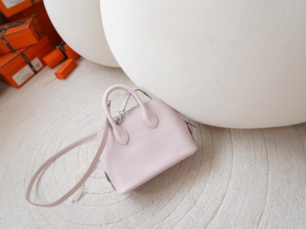mmexport1721716472055-1 Hermes Bag Images Mini Bolide 18CM Evercolor Leather 09 Mauve Pale Silver Hardware