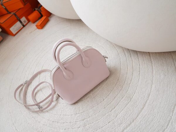 mmexport1721716485769-1 Hermes Bag Images Mini Bolide 18CM Evercolor Leather 09 Mauve Pale Silver Hardware