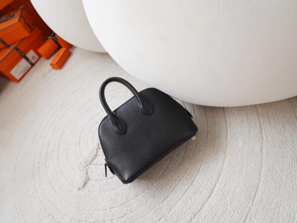 mmexport1721716527969-1 Hermes Bag Price Chevre Leather Mini Bolide 18CM 89 Noir Silver Hardware