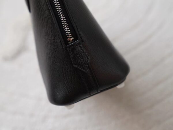 mmexport1721716531612 Hermes Bag Price Chevre Leather Mini Bolide 18CM 89 Noir Silver Hardware