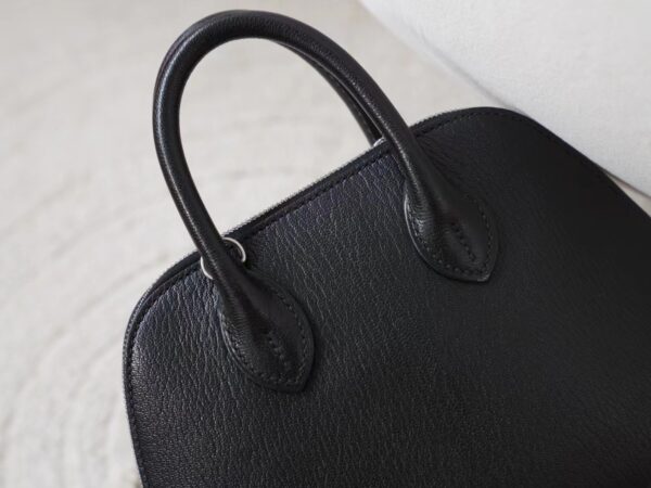 mmexport1721716537374-1 Hermes Bag Price Chevre Leather Mini Bolide 18CM 89 Noir Silver Hardware