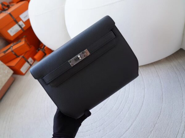 mmexport1721890675253-1 Kuwait Hermes Kelly Depeches 25CM Togo Leather 89 Noir Silver Hardware