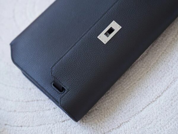 mmexport1721890679015 Kuwait Hermes Kelly Depeches 25CM Togo Leather 89 Noir Silver Hardware