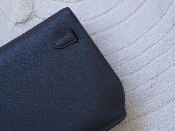 mmexport1721890684723 Kuwait Hermes Kelly Depeches 25CM Togo Leather 89 Noir Silver Hardware