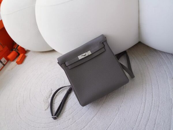 Hermes Bag Images Togo Leather Kelly Ado 22cm 89 Noir Silver Hardware