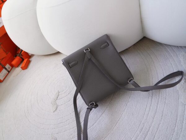 Hermes Bag Images Togo Leather Kelly Ado 22cm 89 Noir Silver Hardware