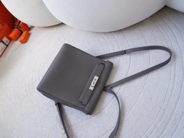 Hermes Bag Images Togo Leather Kelly Ado 22cm 89 Noir Silver Hardware