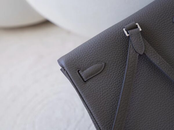 Hermes Bag Images Togo Leather Kelly Ado 22cm 89 Noir Silver Hardware