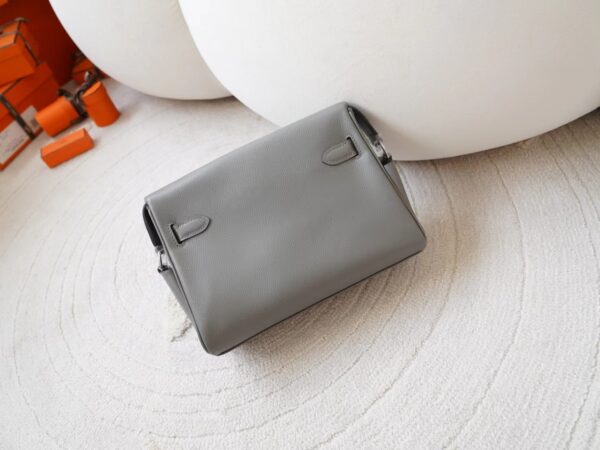 mmexport1721891967238 Kuwait Hermes Kelly Messenger 25CM Evercolor 0L Gris Meyer Silver Hardware
