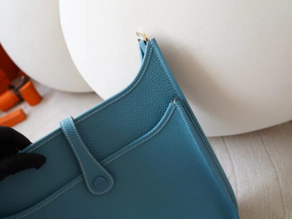 mmexport1721891998197 Hermes Bag Price Evelyne 29CM Clemence Leather 75 Blue Jean Silver Hardware