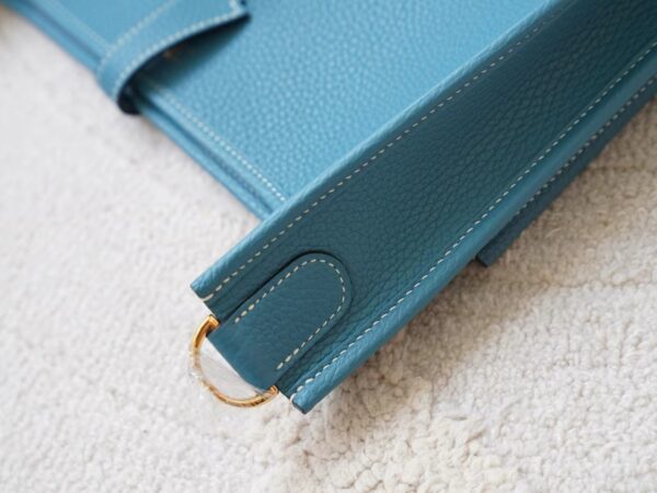 mmexport1721892001818 Hermes Bag Price Evelyne 29CM Clemence Leather 75 Blue Jean Silver Hardware