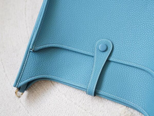 mmexport1721892003664 Hermes Bag Price Evelyne 29CM Clemence Leather 75 Blue Jean Silver Hardware